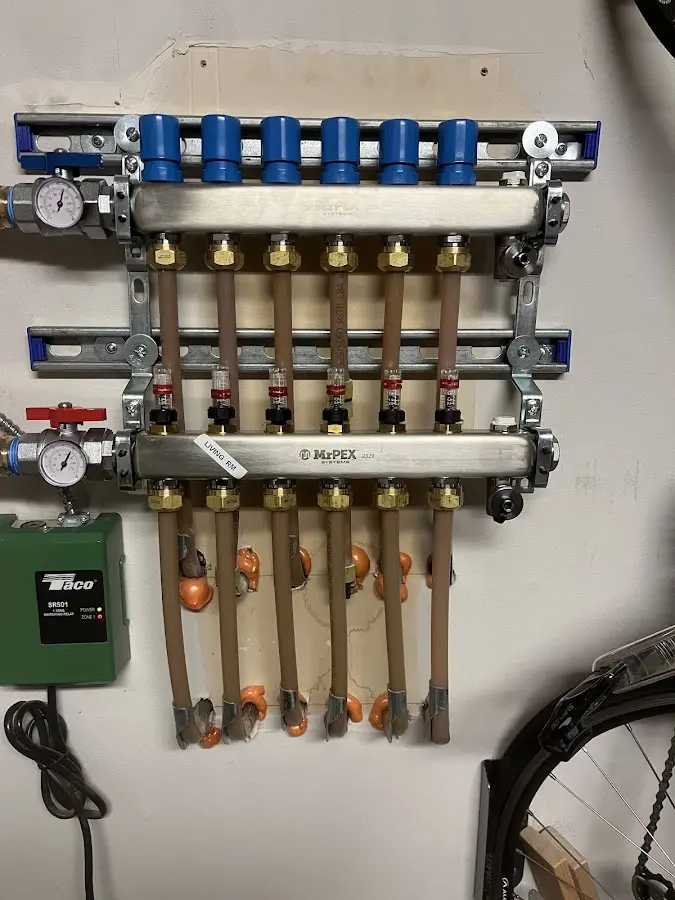 Plumber performing Gas Line Installation at a residential property in Tarpon Springs